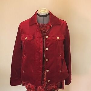 Chicos cranberry red velvet